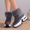 Women Platform Ankle Boots Suede Flats Shoes 2025 Winter New Brand Designer Chelsea Fashion Short Plush Zipper Snow Botas Mujer