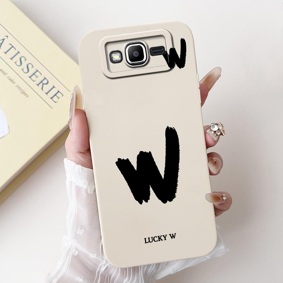 For Samsung J2Prime G532F G532G Cover For Samsung Galaxy J2 Prime Case Simple Fashion Letters A-Z Pattern Design Silicone Bumper
