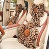 1pc Fashion Leopard Print Car Lumbar Support: Comfortable and Soft