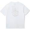 New Era FW25 MLB Los Angeles Dodgers Принт с логотипом на спине Удобная Простая Футболка с коротким рукавом Унисекс Топы 14860820