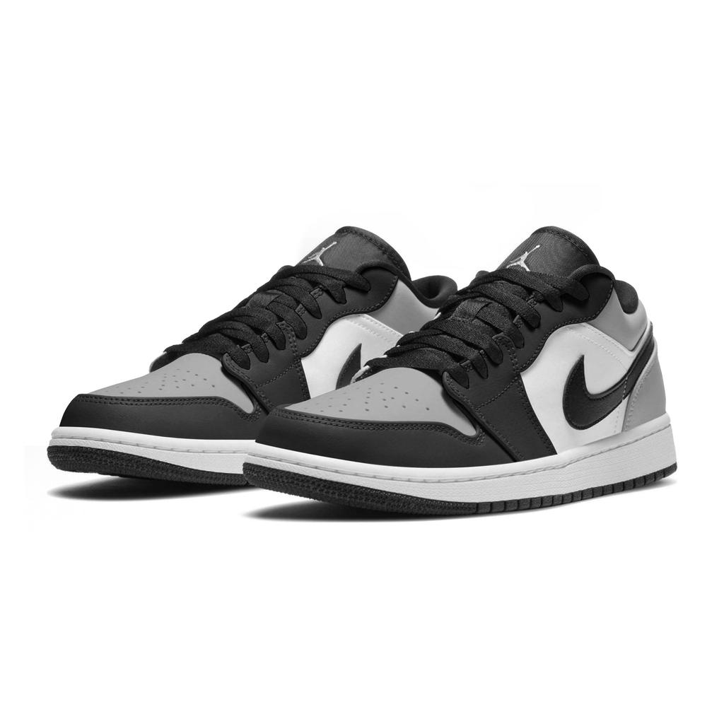 Jordan Air Jordan 1 Устойчивые к истиранию Устойчивые к истиранию Низкие Скейтбордические кроссовки Унисекс Черный Белый Серый 553558-132(Team162-SBOX)