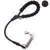 Dog Leash Short Dogs Leashes Stainless Steel Spring Dogs Chain Nylon Reflective Leash for Big Dog Walking 60cm Rope Pet Supplies