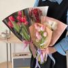 20pcs Waterproof Flower Bouquet Packaging Bags Rose Flower Bouquet Wrapping Bag Teacher's Day