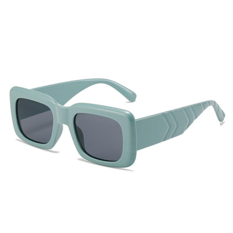 SO & EI ретро квадратные солнцезащитные очки женские модные брендовые дизайнерские широкие очки UV400 мужские оранжевые темно-зеленые солнцезащитные очки