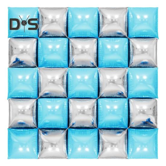 25 шт. квадратных фольгированных металлических шаров, двухсторонние воздушные шары, настенный туннель, свадебный выпускной фон, арка, гирлянда, комплект для вечеринки по случаю дня рождения