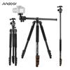 200cm 78.7 Inch Aluminum Alloy Camera Tripod Monopod Horizontal Mount with Ball Head 4 Section Extendable for DSLR ILDC