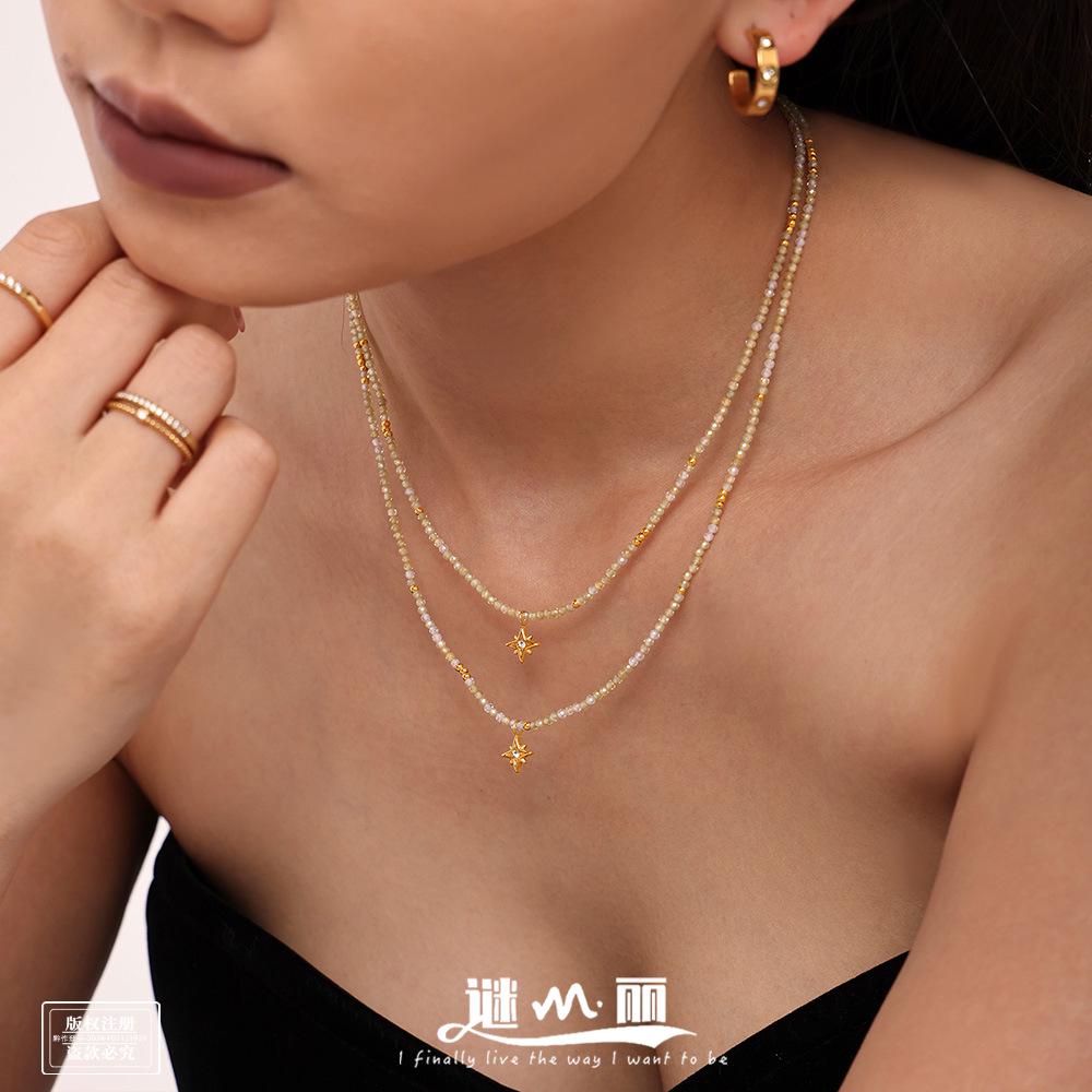 Браслет Mili Super Sparkle с бриллиантами и тонким ободком - Ювелирное изделие из нержавеющей стали с цирконием 18 каратного золота, Модное и подходящее для ношения в несколько рядов.