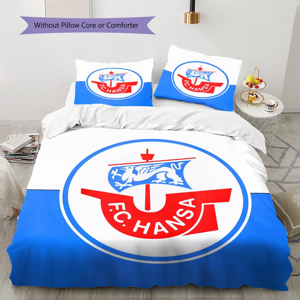 Lufthansa logo Pattern Bedding Home Decoration Birthday Gift (1 * duvet cover + 2 * pillowcase, without core)
