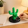 3D-печатная подставка-блюдце для колец в виде кактуса, Органайзер-подставка для демонстрации украшений, Пластиковый поднос-орнамент из PLA для колец, сережек, ожерелий
