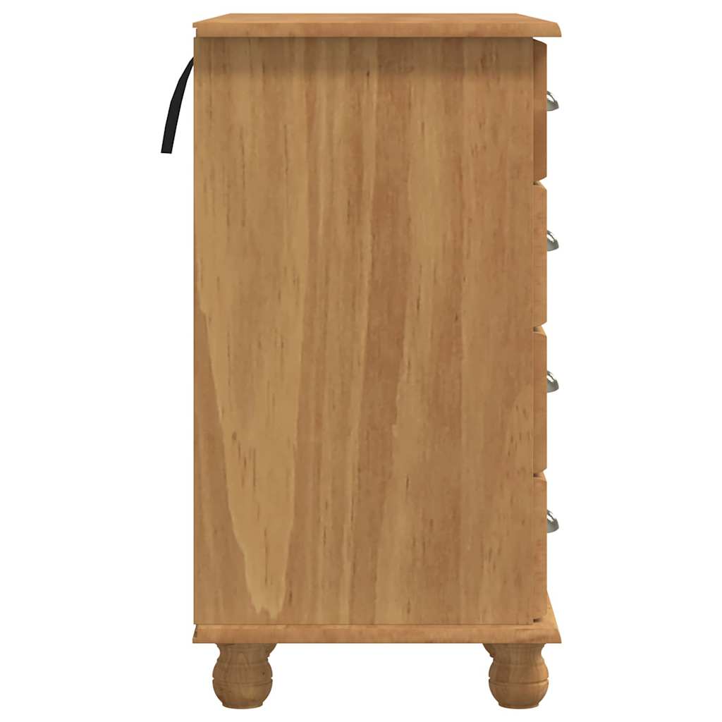 ASKIM Desk Brown 95 x 40 x 75 cm Solid Pine Wood