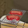 CAMPING MOON A4 Size Lightweight Bonfire Grill Trivet Stainless Steel Rostle Set of 2 MTG-FG
