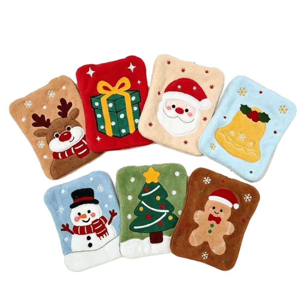 Quick-drying Santa Claus Hand Towel Water Absorption Cleaning Dishcloths  Christmas Decoration