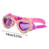 New Waterproof Children's Swimming Goggles Cartoon Heart Shape UV Fogging Proof Swim Training Glasses For Children Kids Gifts
