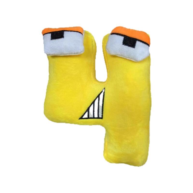 Плюшевая игрушка-подушка в виде русской буквы из Alphabet Lore для детей, мягкая и приятная на ощупь кукла-мягкая игрушка