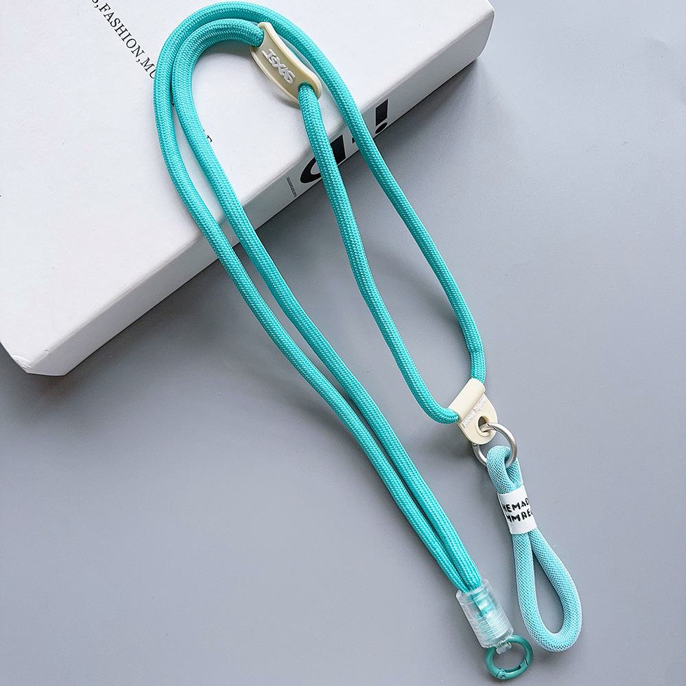 Nylon Braided Double Rope Buckle Couple Phone Keychain Mountaineering Water Cup Lanyard
