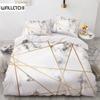 Simple Marbling Bedding Sets European and American Style Duvet Cover Luxury Comforter Geometry for Women Teens Room Decorations