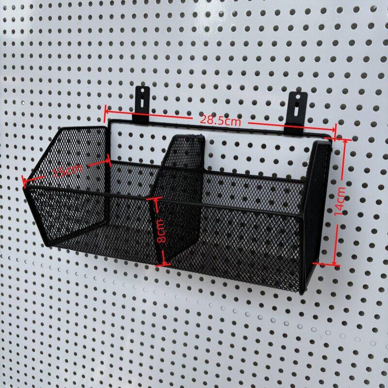 Eco-Friendly Odorless Metal Pegboard with No-Drill Hanging Baskets