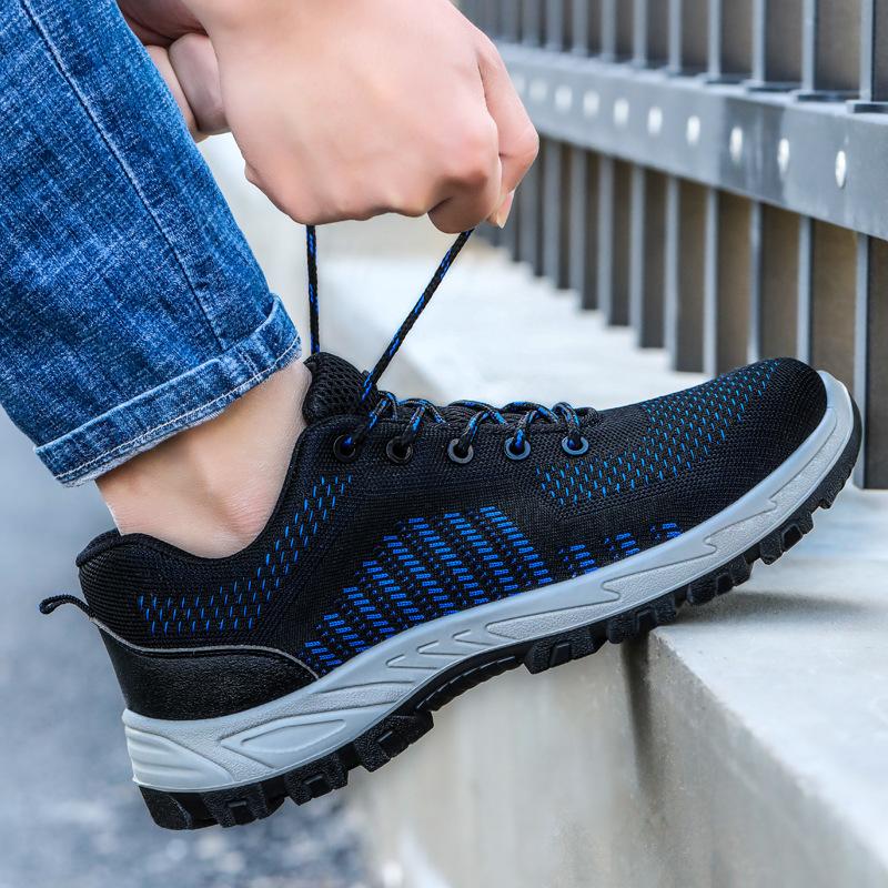 Fashion 2025 Safety Shoes for Men Women Steel Toe Anti Static Anti-smashing Anti-puncture Breathable Upper Comfortable Soft Outdoor Shoe