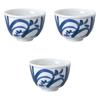Set of 3 Tobe Arabesque Small Bowls X Rice Bowl Setomonohonpo [11.9 8.2 Cm]