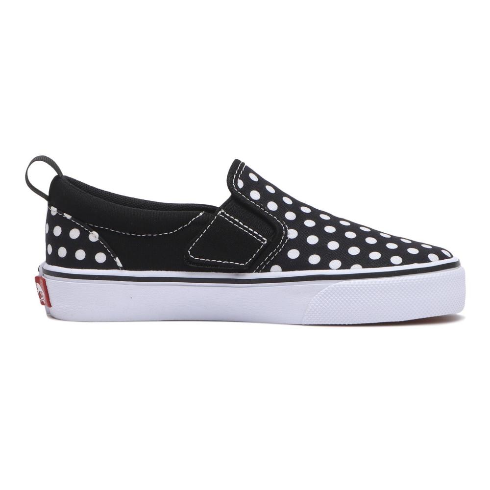 Vans V98ps Dot Blk Wht Dot Slip On
