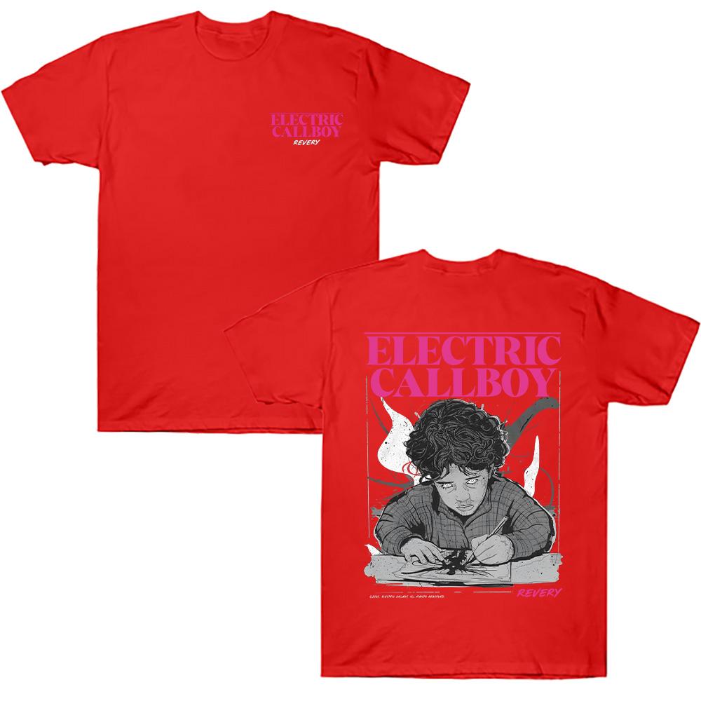 Футболки Electric Callboy Revery Paint Модный принт Топ Футболка Лето Новинка Легкая и Тонкая Мужская Женская Футболка С Коротким Рукавом Хлопковые Футболки