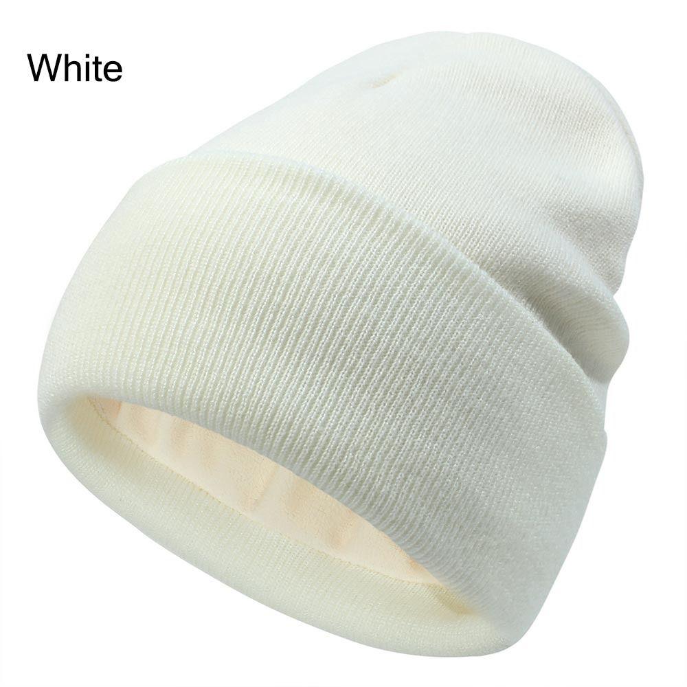 Winter Warm Cuffed Beanie Fleece Lined Ski Hats Soft Skull Cuff Cap  for Men Women