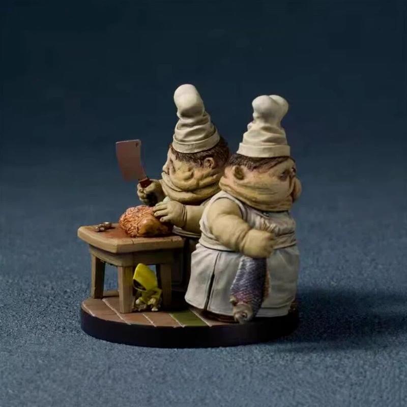 Новые Little Nightmares Модели Фигурки Действия Двойные Повара Аниме Игра Периферия Модель Статуэтка Коллекция Настольное Украшение Подарки Мальчику