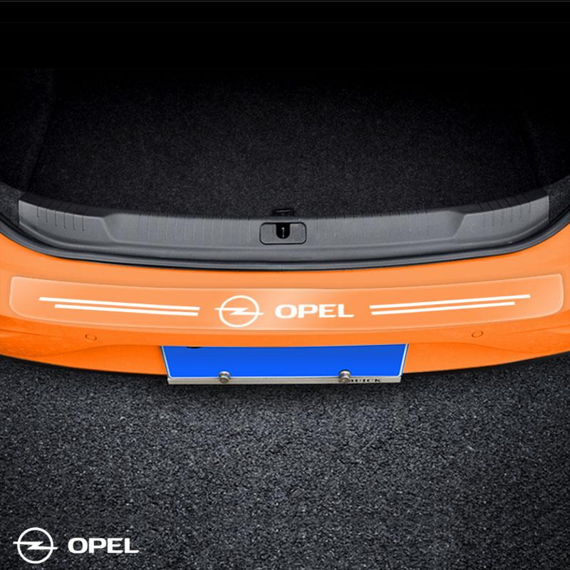 Наклейки-защитники кромки заднего бампера автомобиля Для Opel Astra j Insignia Astra Corsa Zafira b Mokka Vivaro Meriva Автоаксессуары