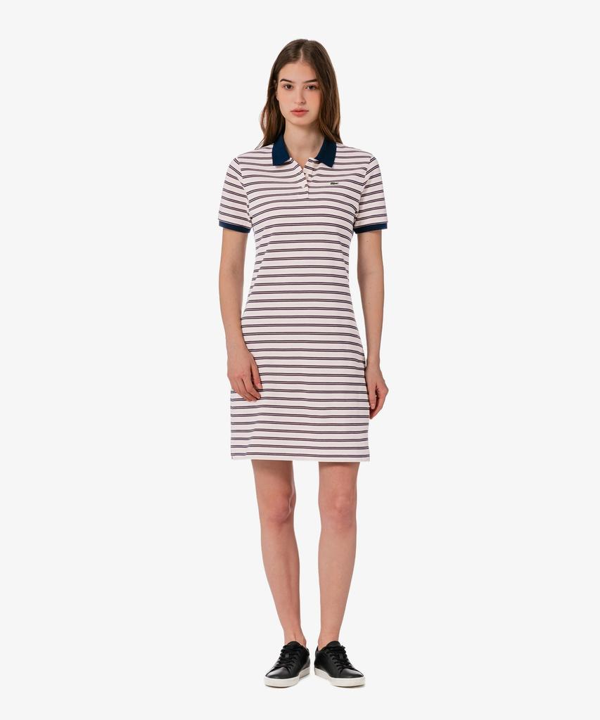 Lacoste Women'S Multistripe Rugby Polo Dress Ef800E-56G 166