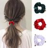 Новый год Рождество Веревка для волос Бархатная плюшевая Женская резинка для волос Аксессуары для волос