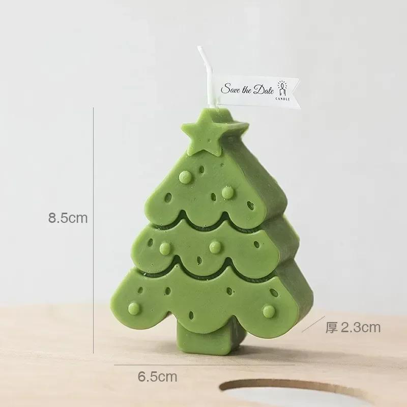 Christmas Tree Creative Scented Candles Scene Shooting Props Soy Wax Aromatherapy Incense Candle Accessories Home Supplies Molds