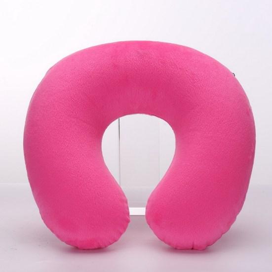 U-shaped Neck Cushion Inflatable Memory Foam Fatigue Relief Flight Headrest Sleep U-shaped Cushion Plane Accessories
