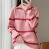 Women Sweater 100% Wool TIDENOVEL Turtleneck Knit Pullover Turn-down Collar Thick Winter Jumpers Female Knit Tops