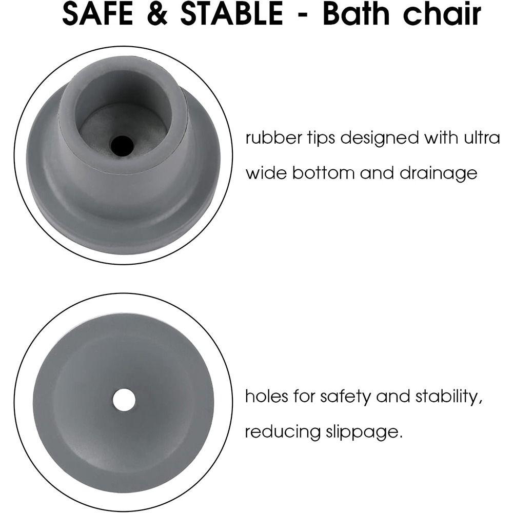 28,6 ММ Сменные колпачки Ножки Резина Чехол для ножек душевого стула Новые нескользящие наконечники Сиденья для ванны Табуреты