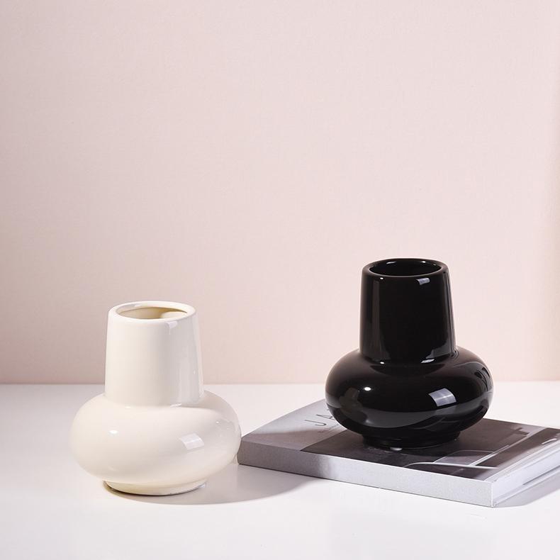 Простая керамическая ваза, гидропонная ваза, цветочная композиция, домашний декор, настольный орнамент, украшение сада