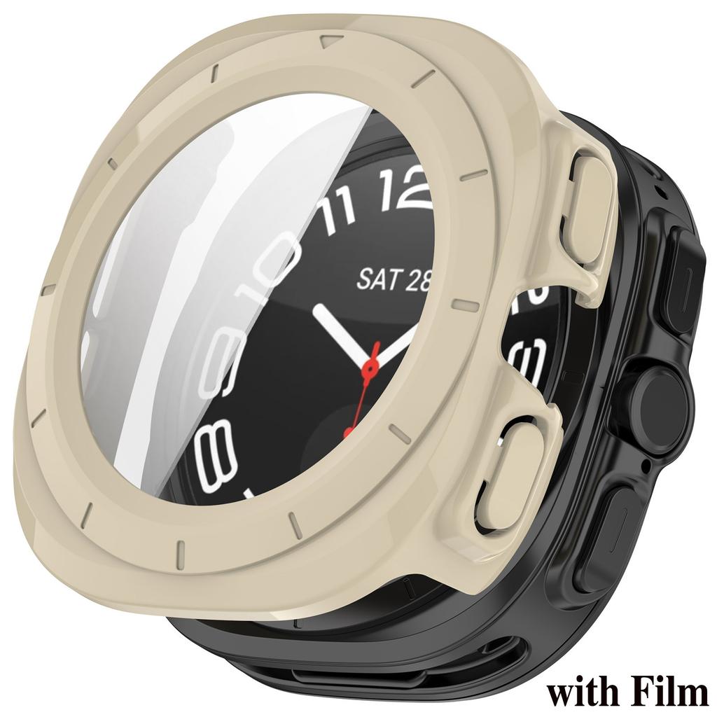Чехол + Стекло для Samsung Galaxy Watch Ultra 2025 Защитная пленка из закаленного стекла для Galaxy Watch 7 Ultra 47 мм Защитный бампер