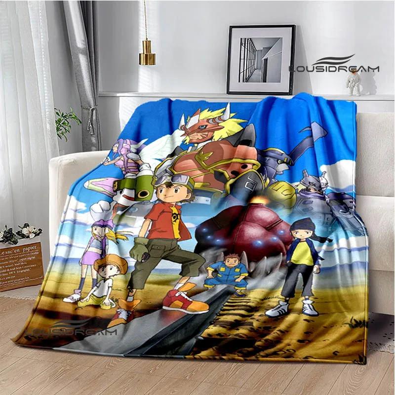 Digimon cartoon printed blanket Flannel Warm blankets Soft and comfortable blanket bed linings cubre cama Birthday Gift
