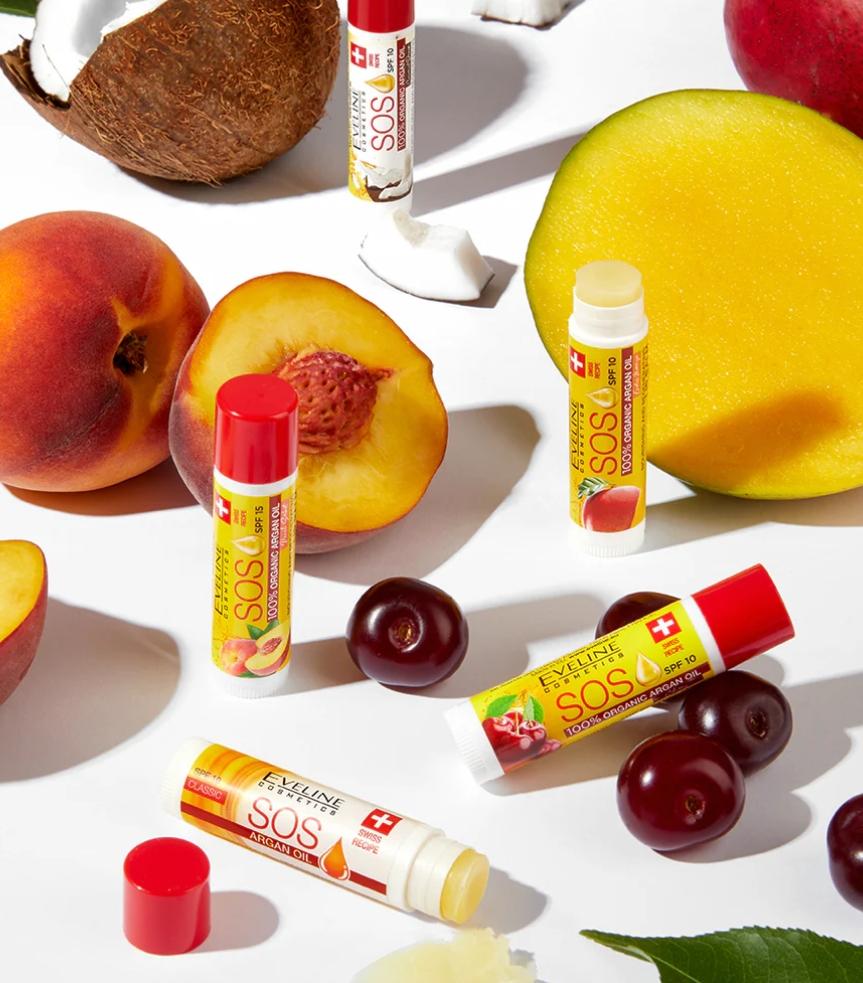 Eveline sos balsam do ust brzoskwiniowy spf regenerujący
