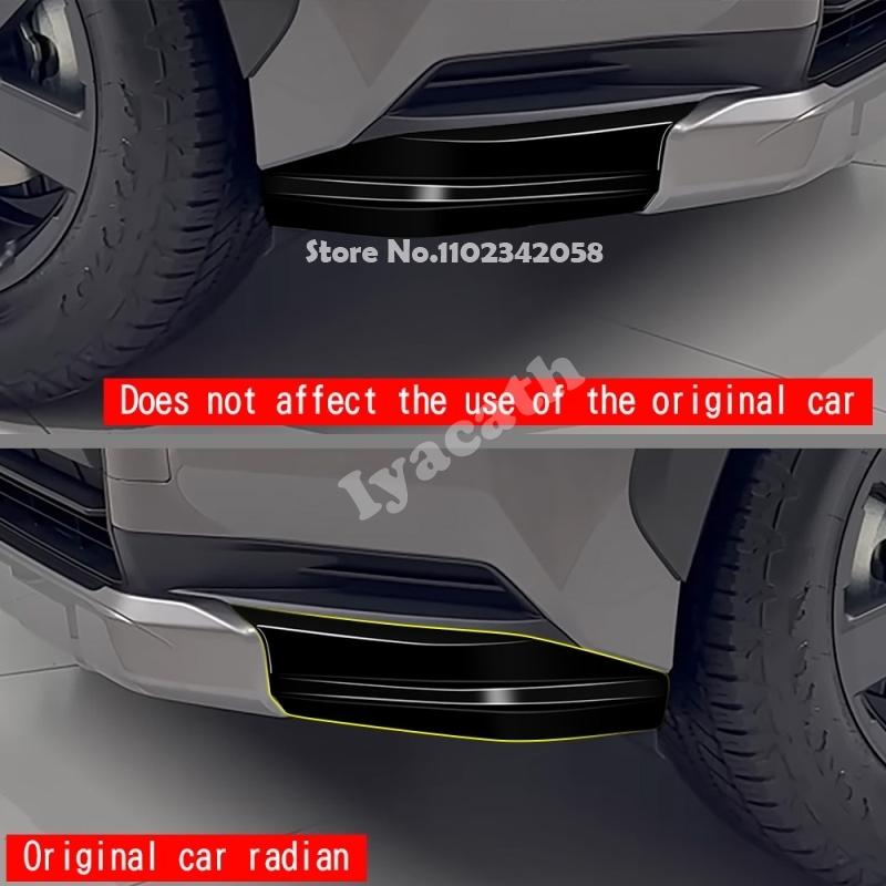 Для Toyota RAV4 RAV 4 RAV4 2026 2027 Adventure ABS черный Наружная часть автомобиля Угловая защита переднего бампера Защитная накладка на бампер