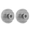 2Pcs Guitar Strap Lock Flat Round Head Metal Button Retainer Straplock Accessory for Bass