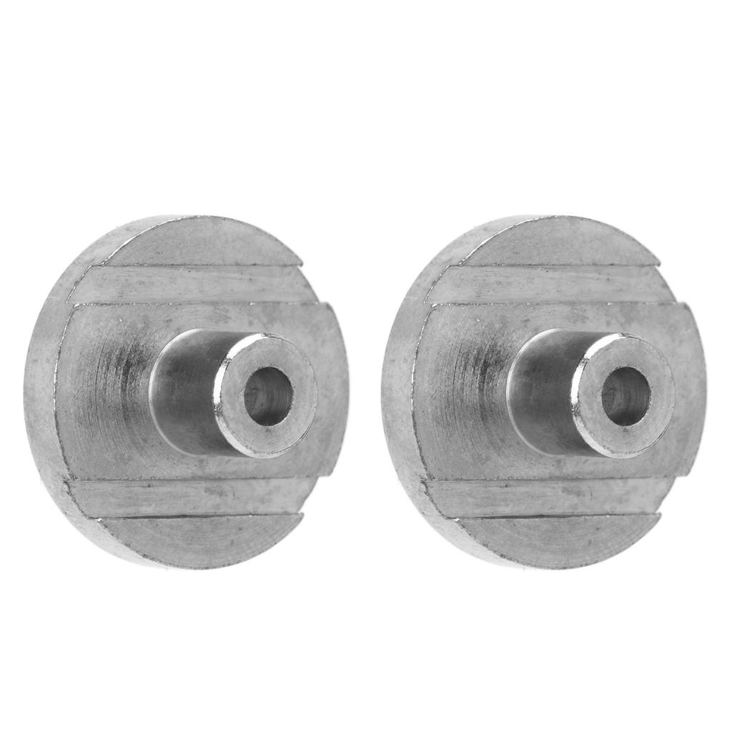 2Pcs Guitar Strap Lock Flat Round Head Metal Button Retainer Straplock Accessory for Bass