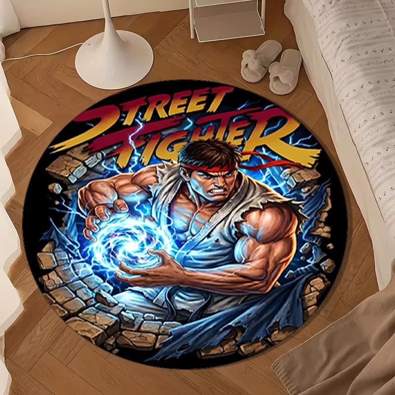 Game Fighter Energy Burst Round mat Home Decor, Chair rug For livingroom,Bedroom, doormat home decor Birthday Gift Christmas Gifts