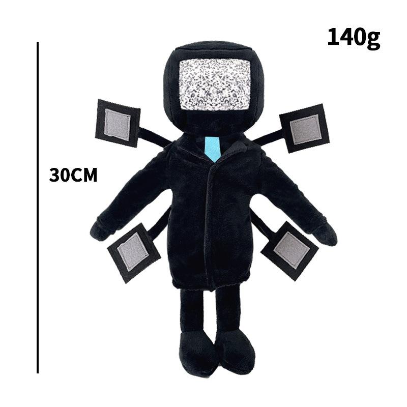 30 см Skibidi Туалет Мягкая плюшевая игрушка Монитор ТВ Фаршированные куклы Шутки игры Реквизит Забавный подарок