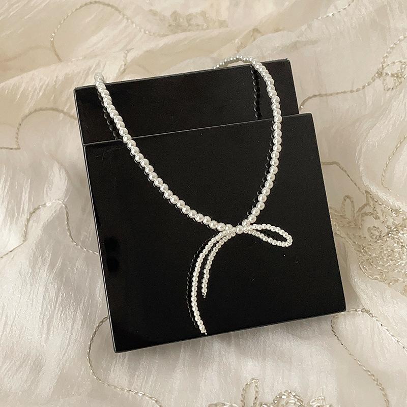 Все жемчужные ожерелья-банты, которые вы хотите, здесь, супер фея личность и темперамент универсальная модная цепочка на шею цепочка на ключицу