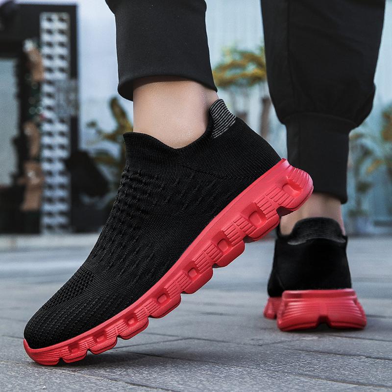 Unisex Sneakers Socks Shoes for Women Breathable Slip On Flats Unisex Platform Sneakers Casual Walking Men Shoes