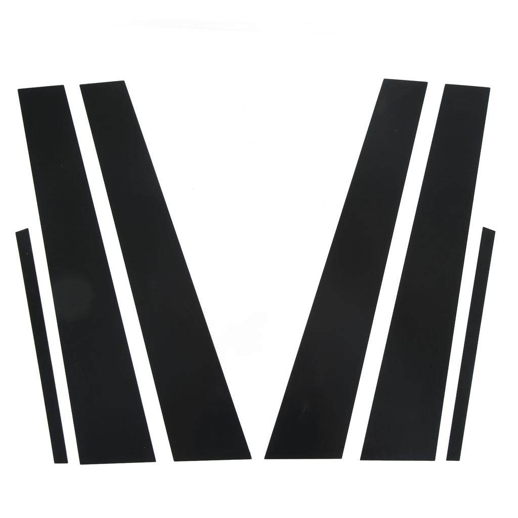 6 шт. Накладки на окна боковых дверей, накладки на стойки, наклейки, глянцево-черные, замена для Dodge Charger