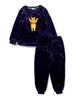 Пижамный комплект Винни-Пух норковая флисовая пушистая пижама комнатная одежда для отдыха мальчиков девочек детей синий [Disney]