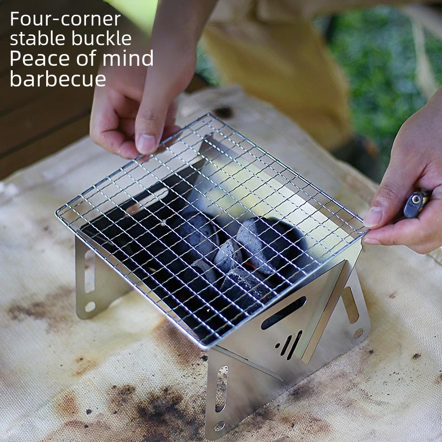 Компактная складная походная печь из нержавеющей стали