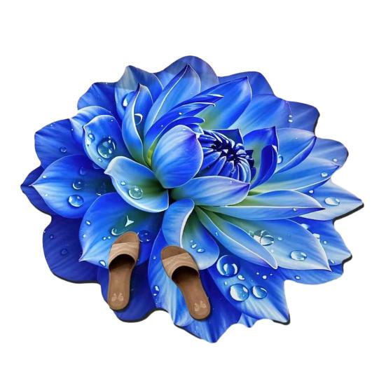 Ковер Yousheng 3D с цветочным рисунком, реалистичный 3D цветочный узор, плюшевый коврик для пола, нескользящий, мягкий бархатный коврик для ванной комнаты, для гостиной, спальни, кухни, прихожей