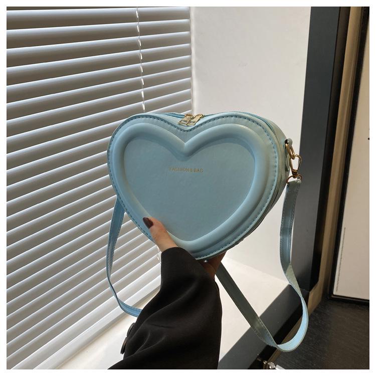 Женская сумка кроссбоди в форме сердца 2024 - Модная, милая, мини-сумка на плечо для девочек